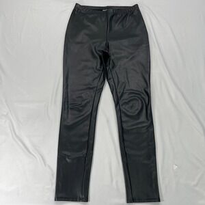 Frank‎ Lyman Faux Leather Leggings Womens Small Pants Montreal Design Collection